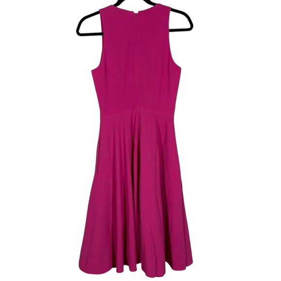 Dress the Population Pink Sleeveless Fit & Flare Dress with Pockets Size Small - Picture 2 of 8